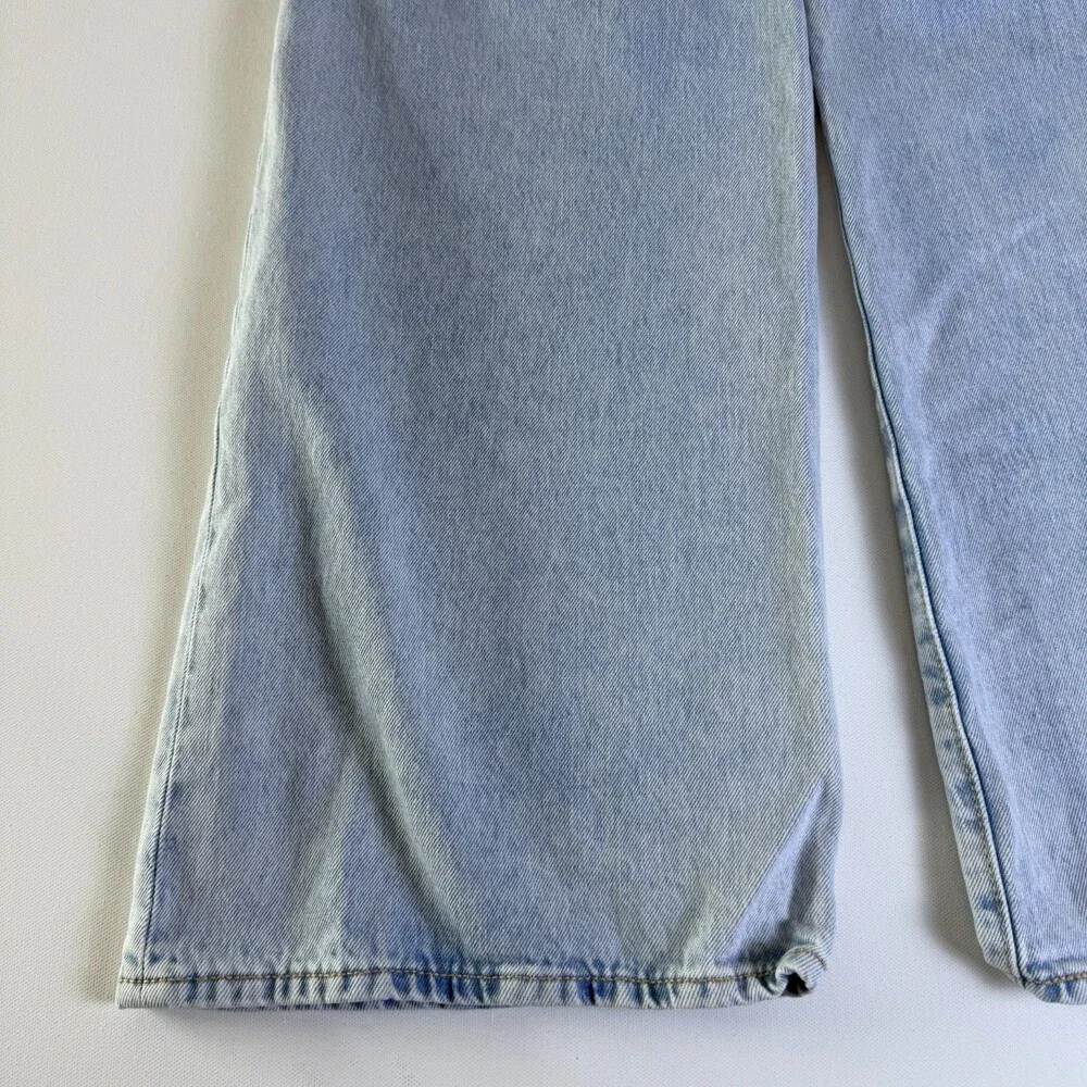 Old Navy High Rise Super Baggy Wide Leg Jeans GIRLS Size 12 Adjustable Waist